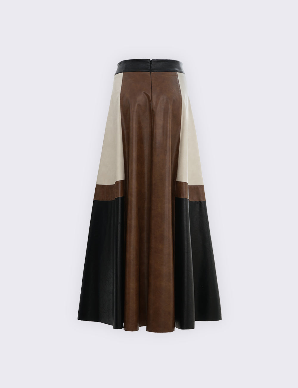 Long skirt in leather