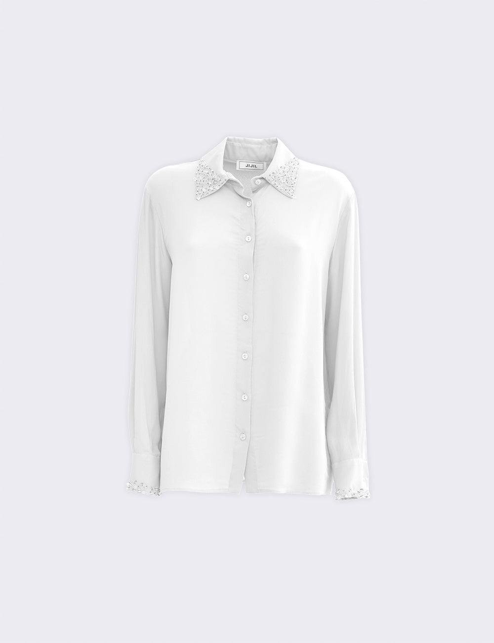 Embroidered collar shirt