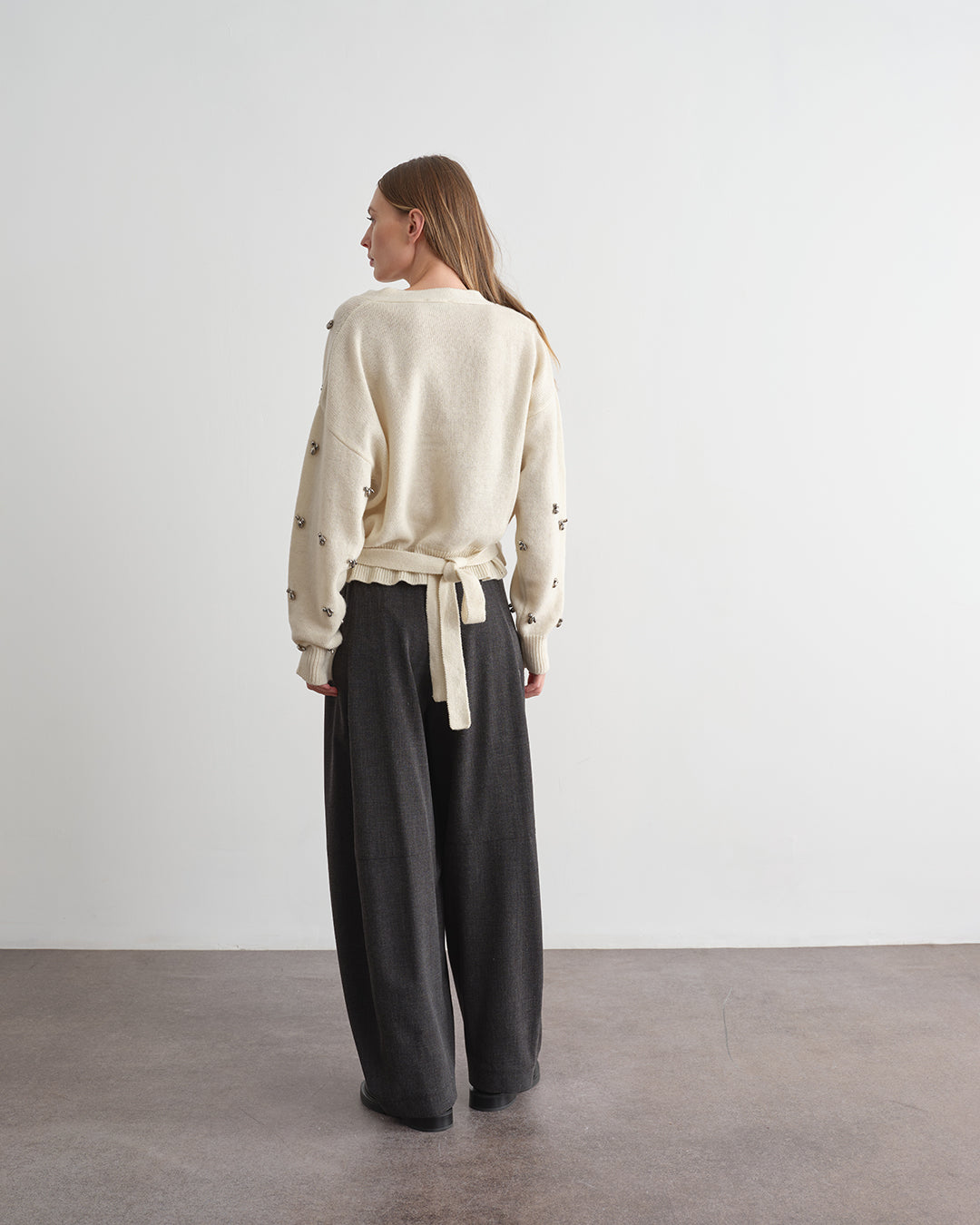 Sweater with cut-out inserts in rhinestones (copy)