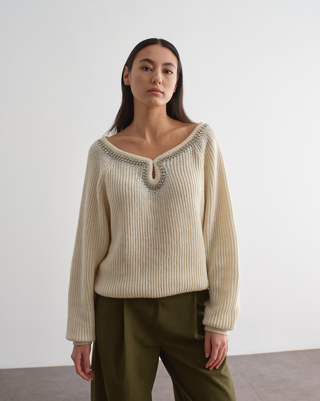 Cardigan crossed with jewel application (copy)