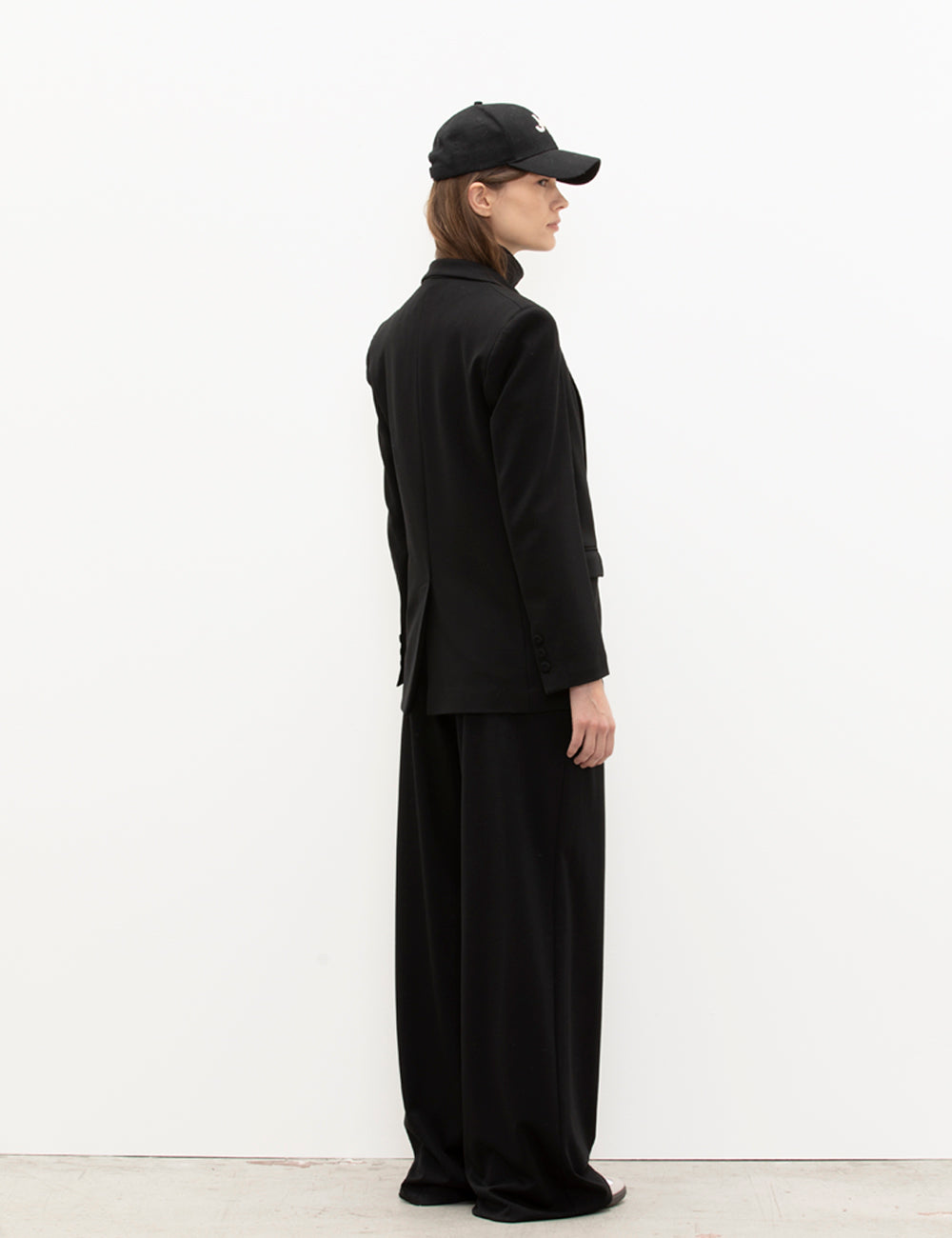 Palace trousers with transparent effect pockets