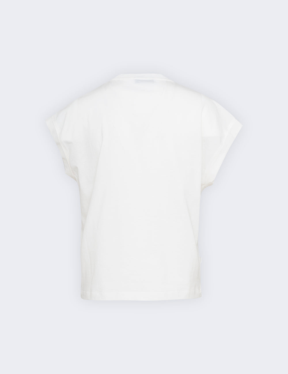 Logoed T-shirt with rhinestones